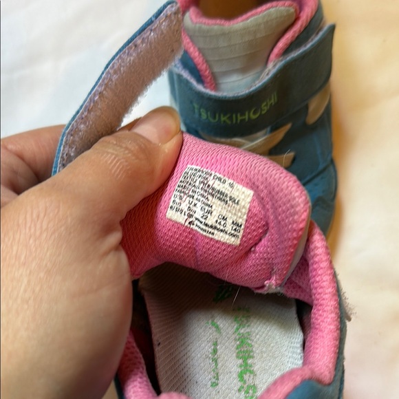 Tsukihoshi Blue and Pink Sneakers for Active Kids. Size 6.5 - Picture 6 of 6